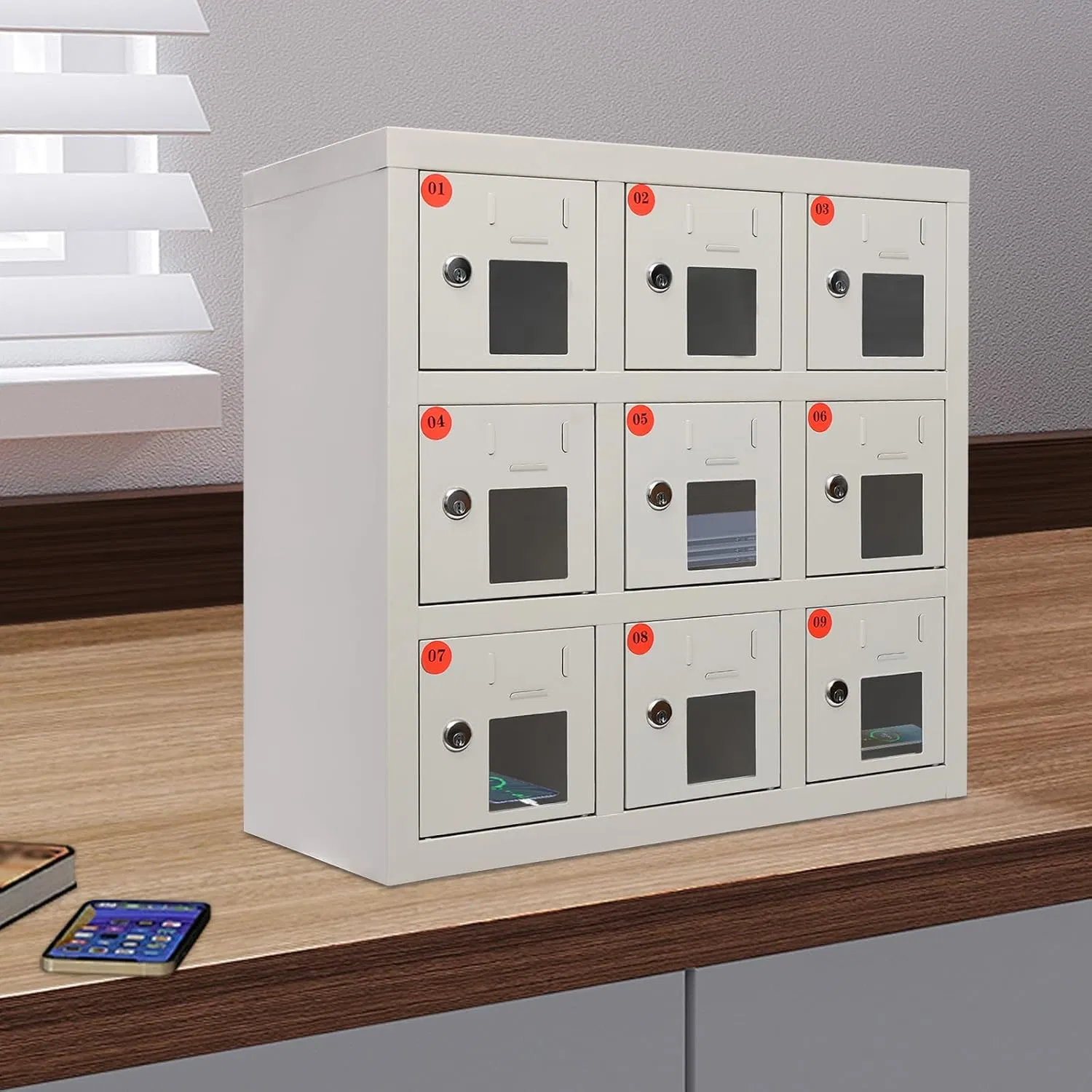 Waterproof Mobile Phone Storage &amp; USB Charging Lockers Cabinet