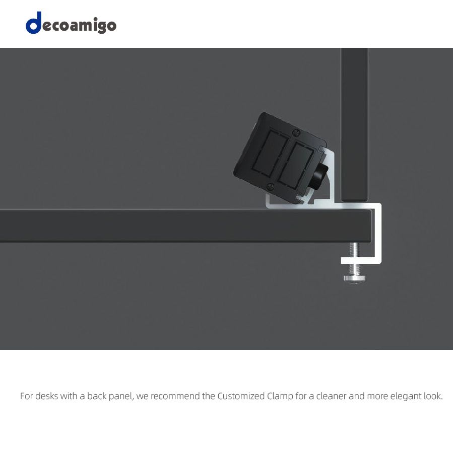 Decoamigo Desk Clamp Power Strip with USB-a and USB-C Ports