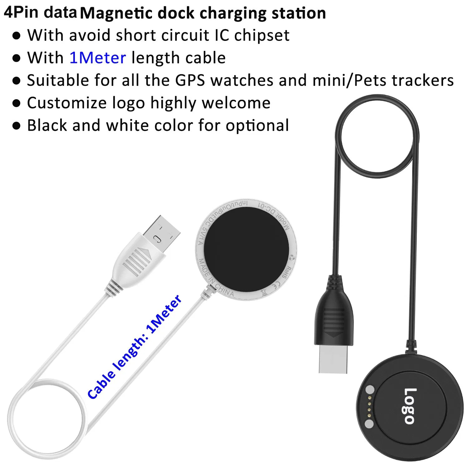 New arrival 4G Kids GPS Watch portable mini GPS Tracker Wireless dock charging station perfect for in house desktop charging DC01