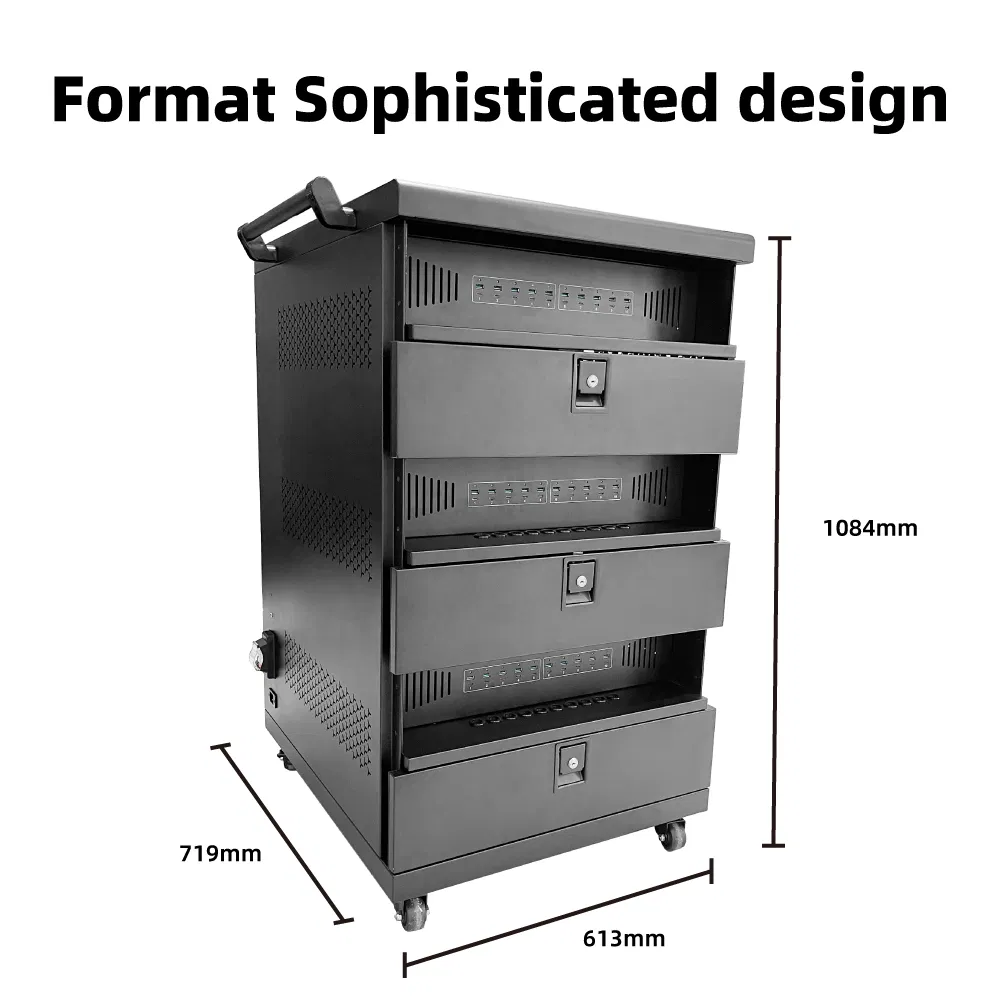 900W Anti-Theft 30-Device Vr Glasses Charging Cabinet