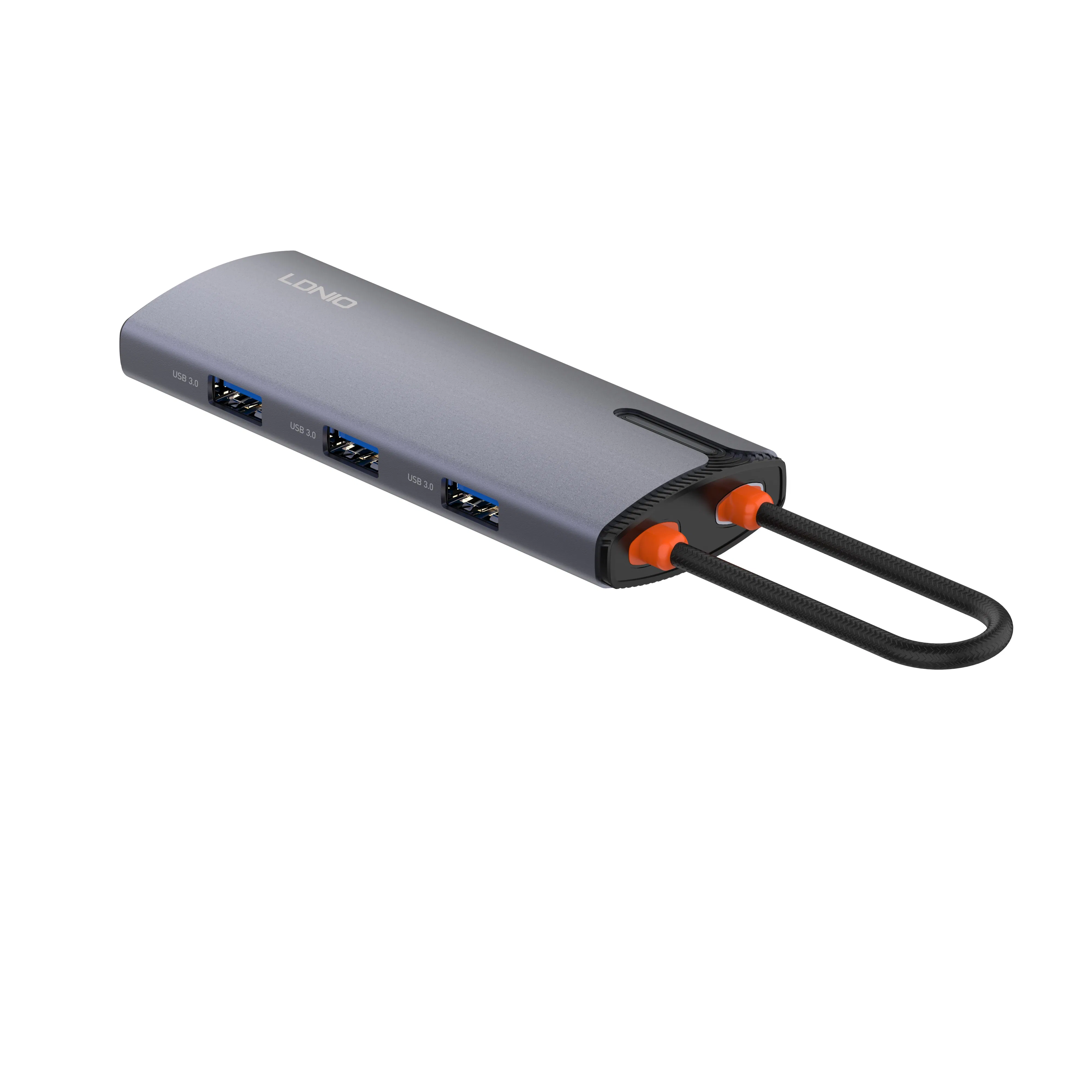 Ldnio Ds-15u Pd100W USB-C Multi-Function Docking Station Type-C to Pd*1+USB3.0*4 Hub