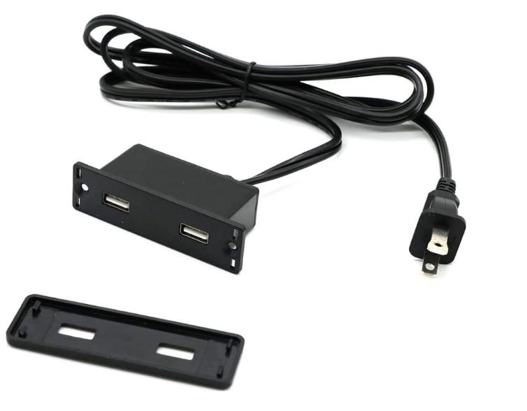 Recessed USB Power Strip with Power Supply
