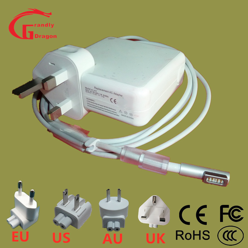 45W Magsafe Power Adapter 14.5V 3.1A Laptop Charger Adapter with L Tip Magsafe 1 for MacBook