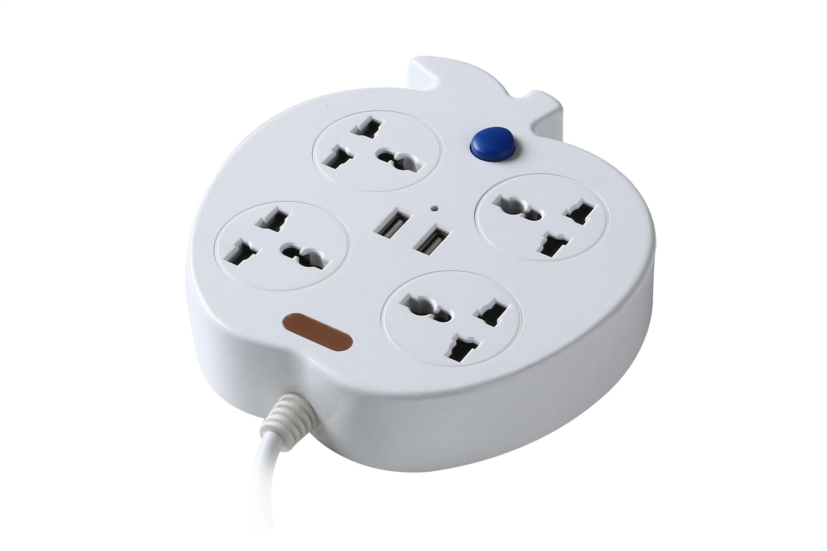 Multi 4 Outlets Power Strip with USB Apple Design