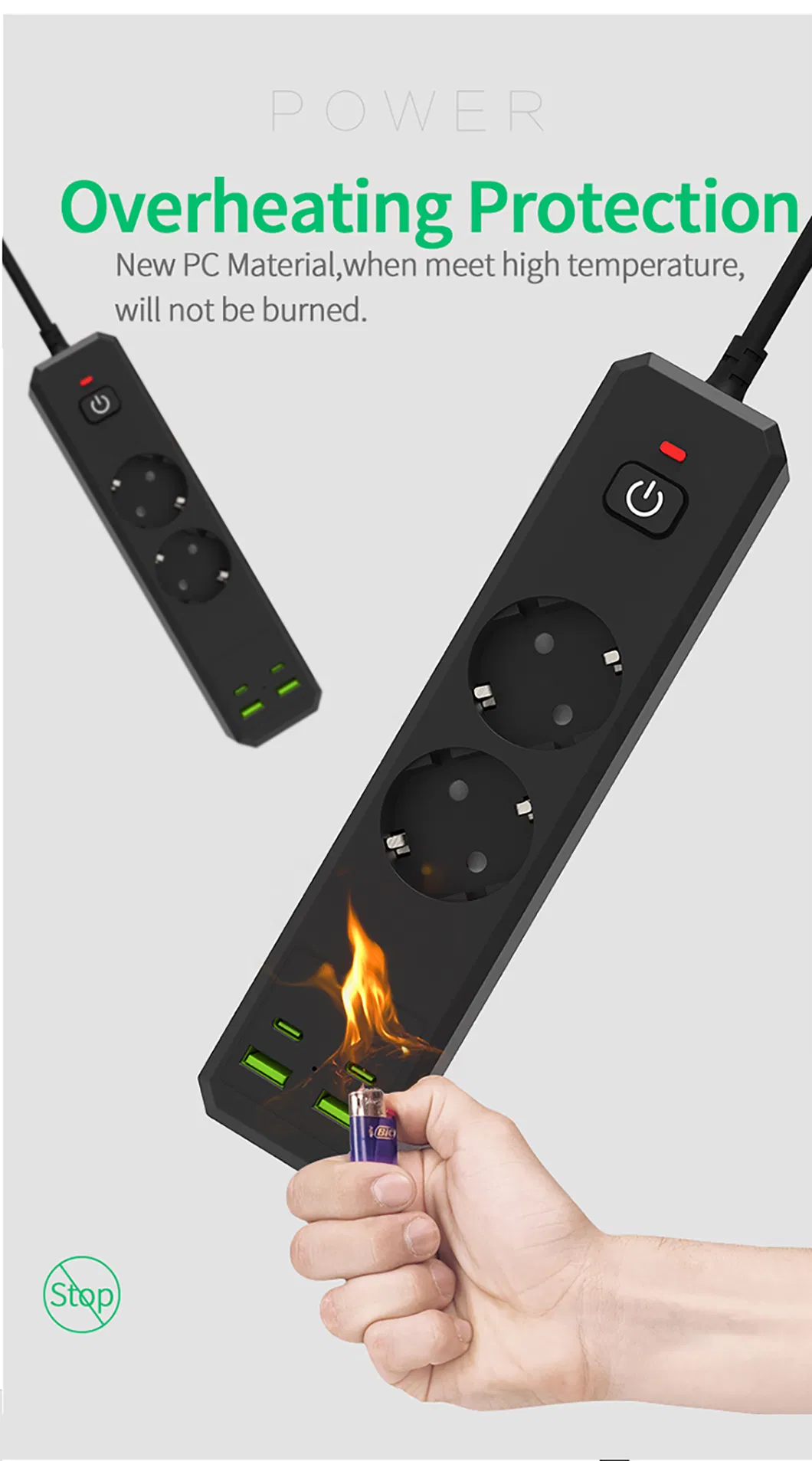 Smart EU Socket Power Strip