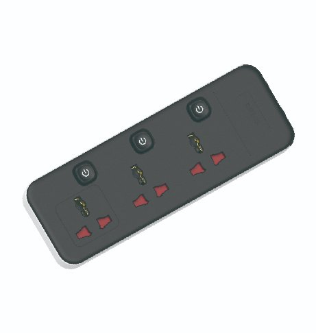 USB Type C Surge Protect 3 Pin UK Standard Power Strip