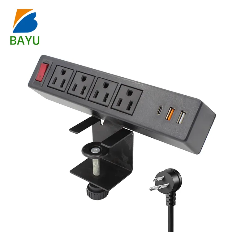 Desk Clamp Power Strip