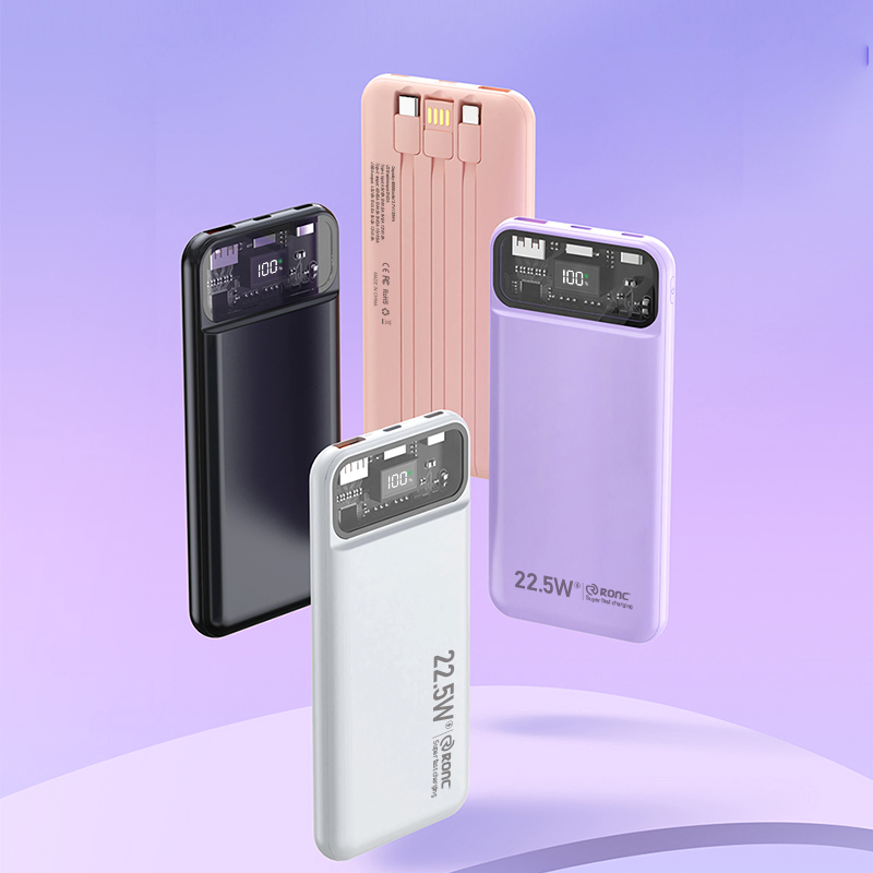 Portable Charger 10000mAh Ultra Slim USB C Power Bank 22.5W Pd Fast Charger