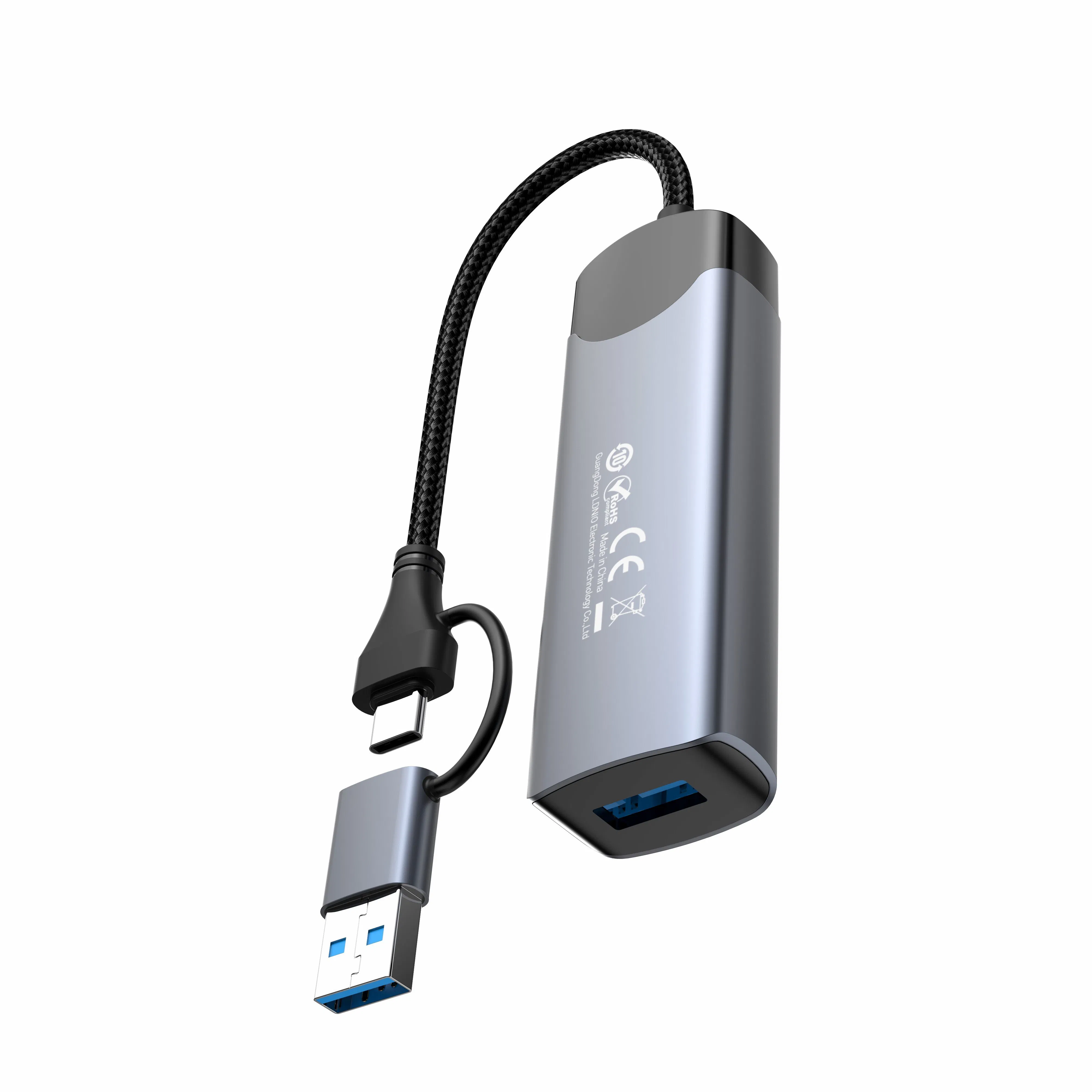 Ldnio Ds-134UC USB-a/Type-C to USB3.0*4 5gbps Data Transmission Docking Station Hub