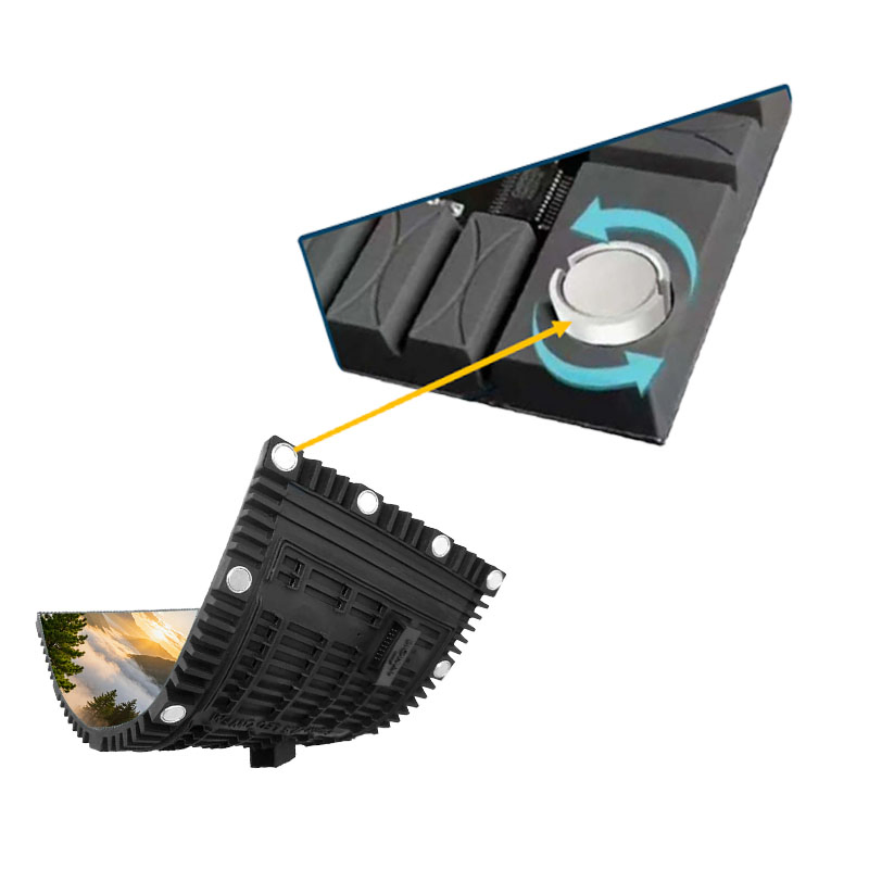 Ultra-Slim High Resolution 3D Holographic Video Wall Outdoor Flexible LED Screen for Architectural Facades