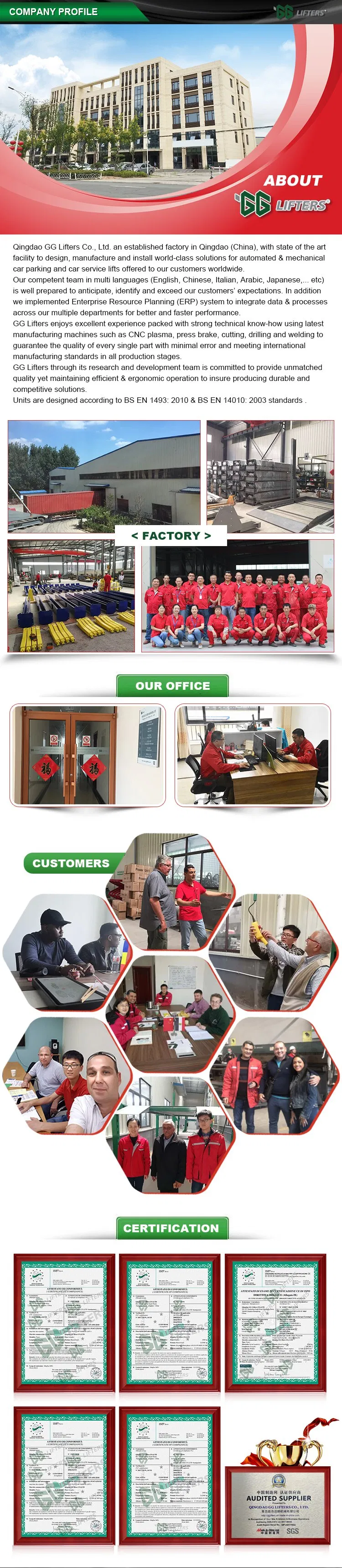 Hydraulic pit garage