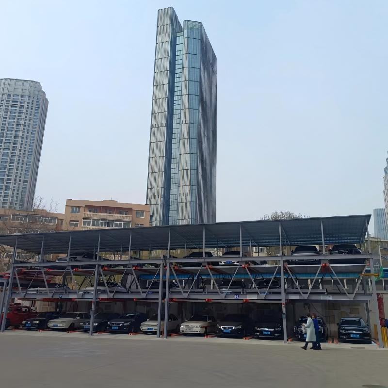 Three-Level Puzzle Parking Lift System for Efficient Vehicle Storage