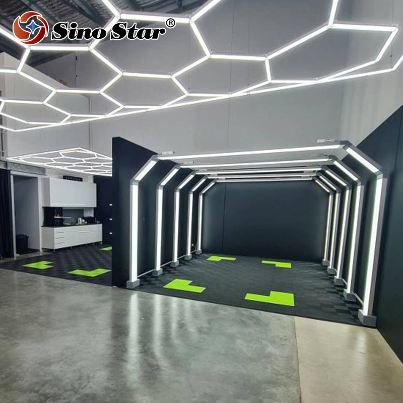 Sge1006 Linear LED Bay Light 3D Auto Car Wash Light Tunnel Workshop Layout Design Industrial Lighting