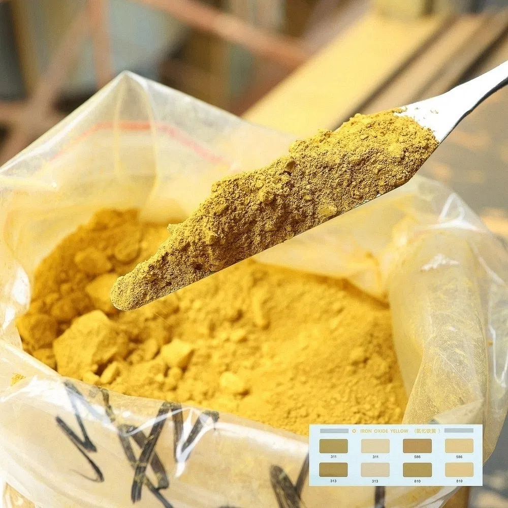 Long Wearing Yellow Iron Oxide Inorganic Pigment for Pedestrian Path Surfacing
