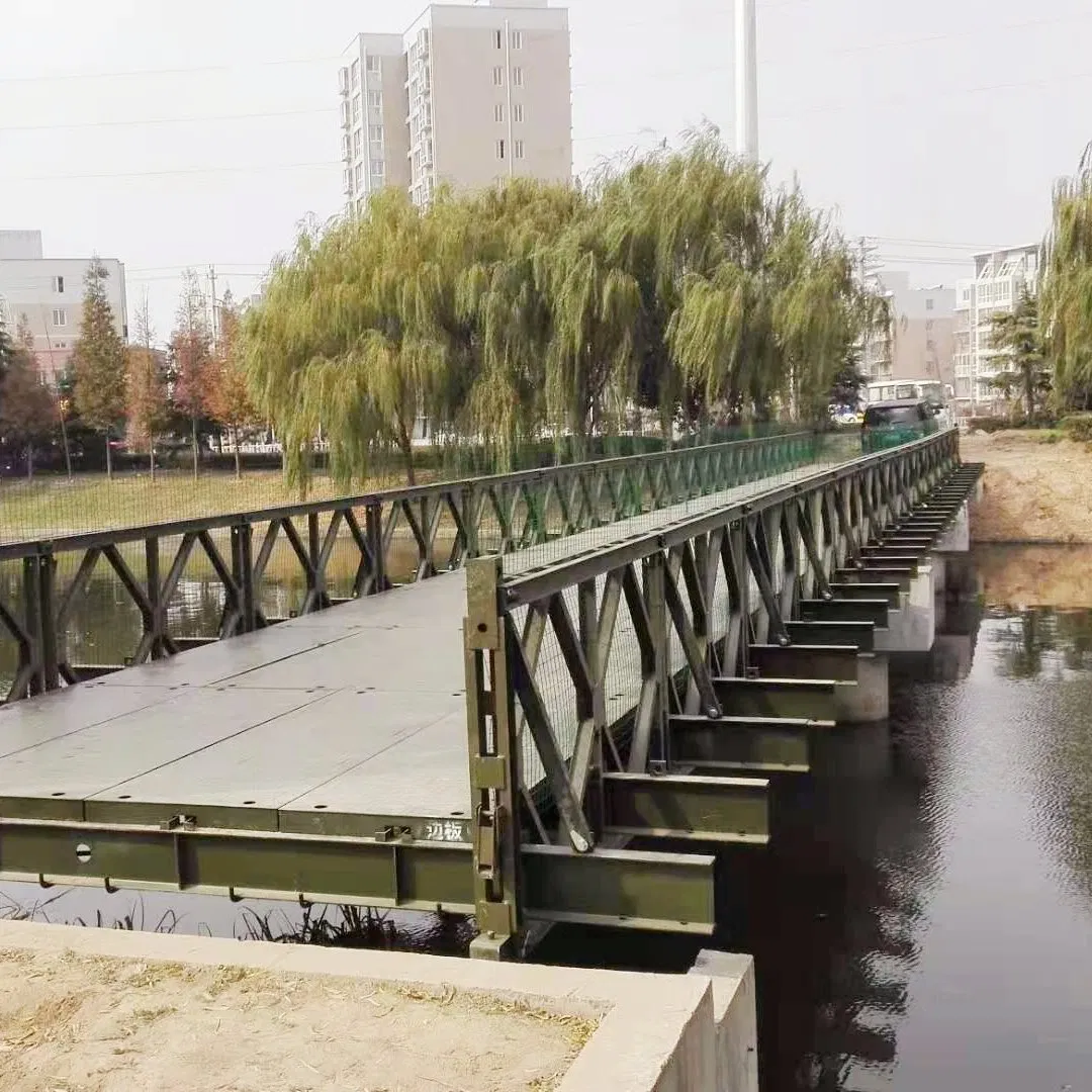 Factory Outlet Galvanized Portable Steel Bailey Bridges Foot Bridge for Construction Parts