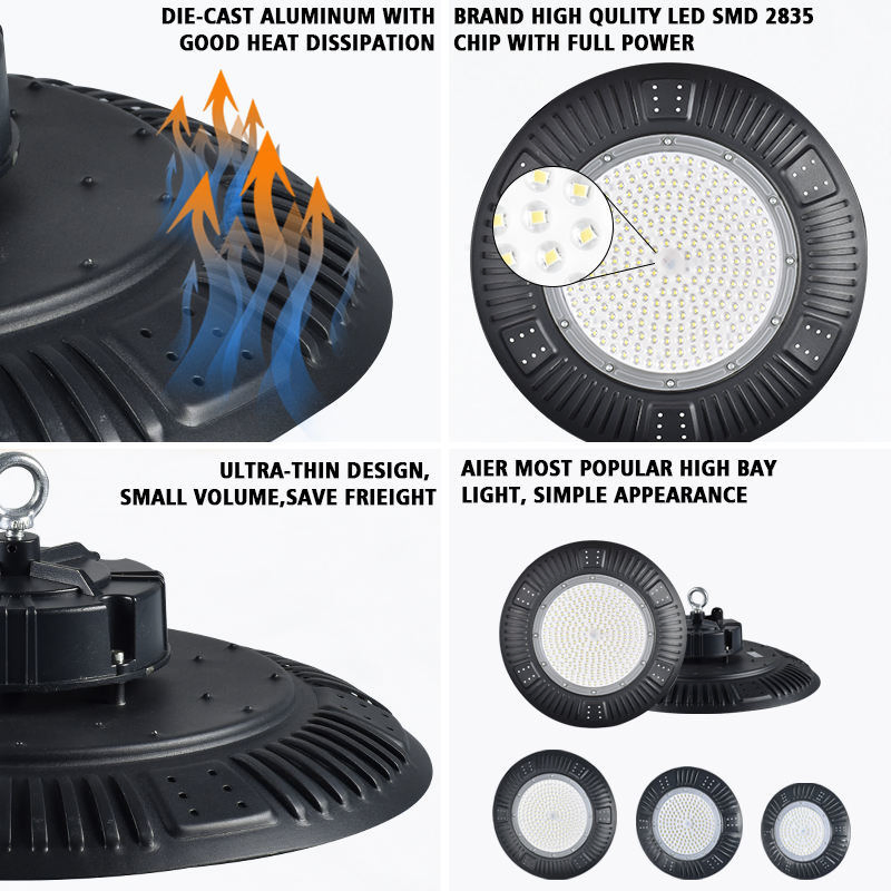 Ultra Bright UFO LED High Bay Lighting for Industrial Spaces