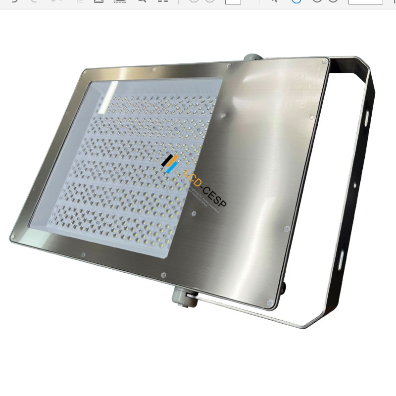 Commercial LED Floodlight 50W-1200W Asymmetric Lamp 100-240VAC 4000K IP67 Waterproof Yoke Mount Design for Outdoor Billboard, Facade, and Architectural Lighting