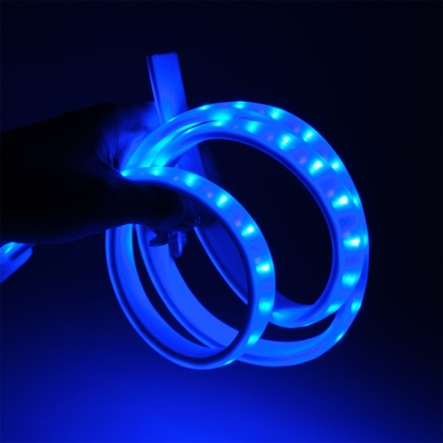 Durable 220V 12mm IP65 Brushed Flex LED Rope Light 50m Roll for Architectural Facade