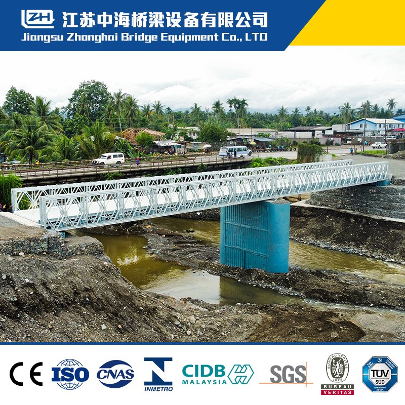 China Supplier Prefab Steel Structure Portable Pedestrian Bailey Bridge for Sale