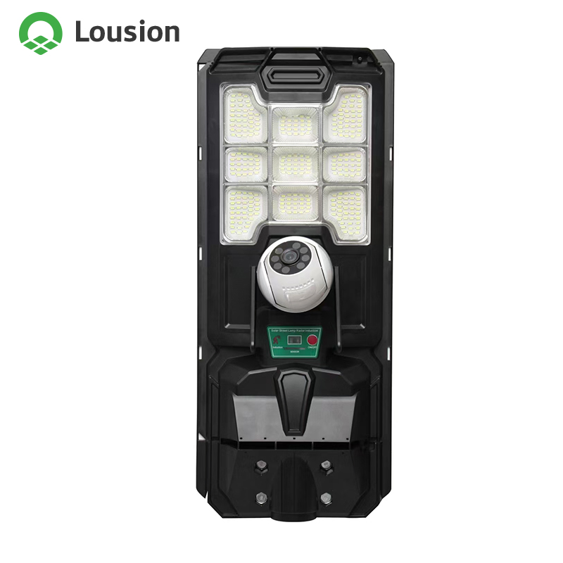 Smart Solar Street Lighting System with Integrated Security Cameras