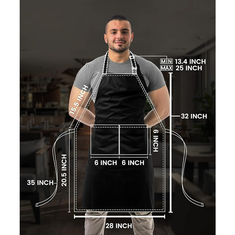 Promotional Factory Price Durable Adjustable Oil Resistant Cooking Kitchen Unisex Bib Apron