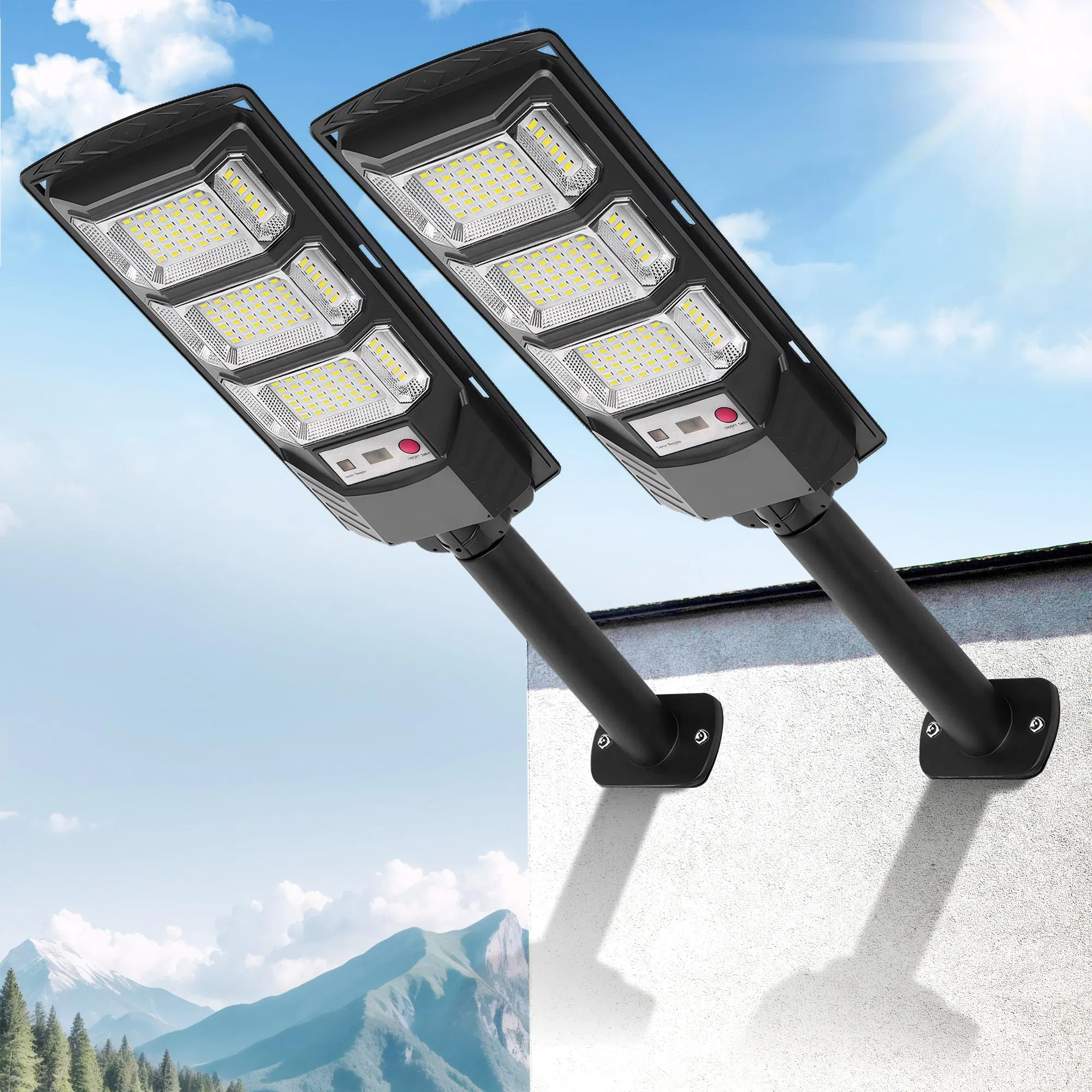 Long-Lasting Solar Street Lamp - High-Capacity Battery for Continuous Night Lighting