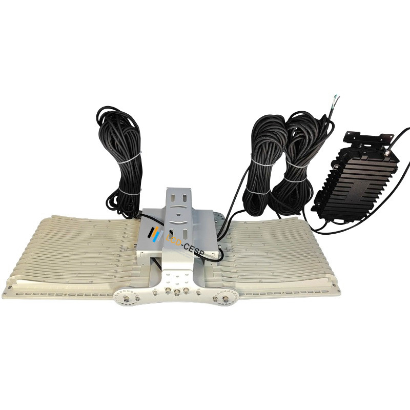 Commercial LED Floodlight 50W-1200W Asymmetric Lamp 100-240VAC 4000K IP67 Waterproof Yoke Mount Design for Outdoor Billboard, Facade, and Architectural Lighting