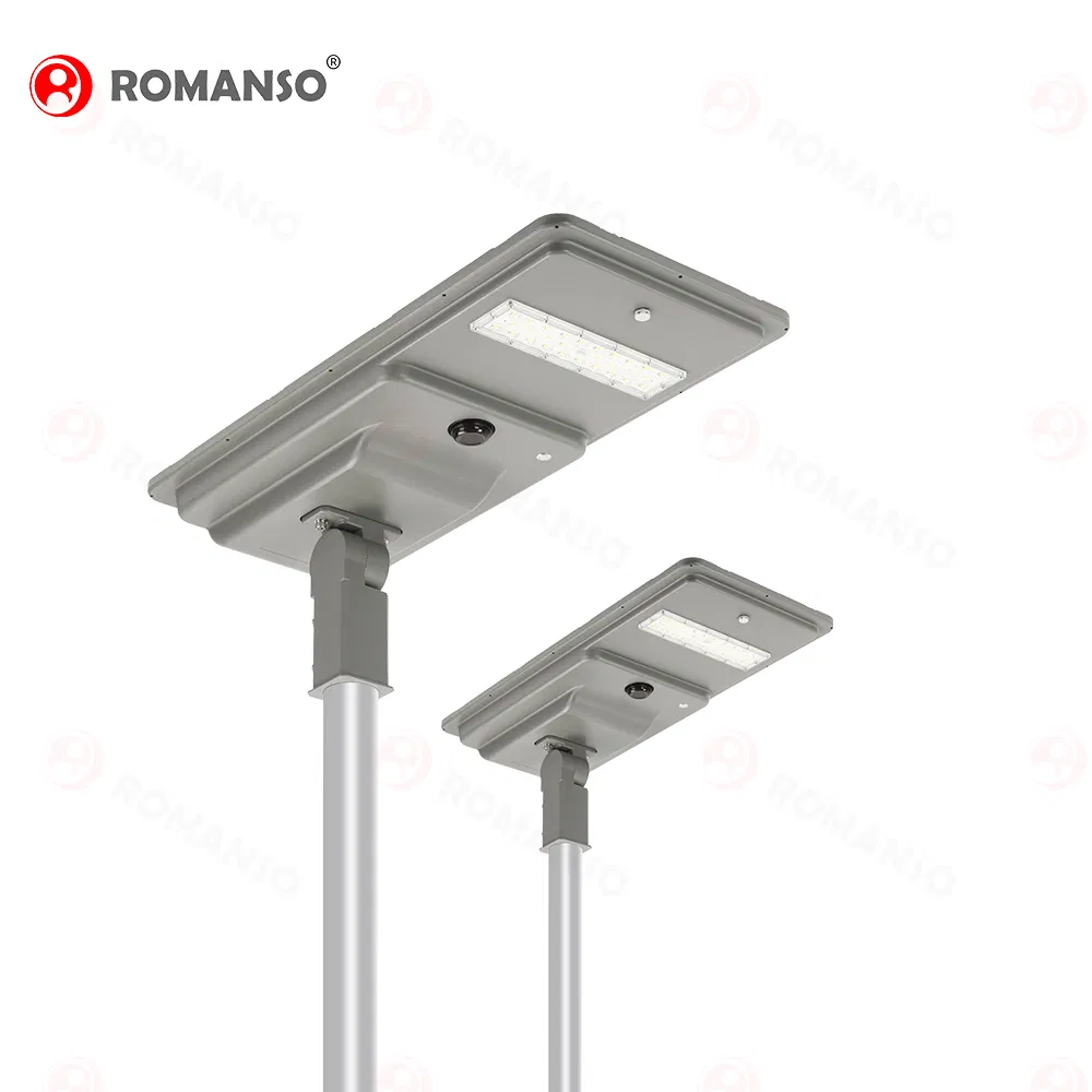 Smart Street Lighting System with Pole Road Light IP66 Waterproof 180lm/W Solar Street Lights