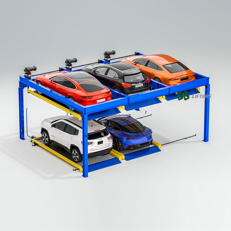 Puzzle parking system atuomatic vehicle storage lift vertical car lift multi-level customized garage equipment mechanical motor driven PLC smart car parking