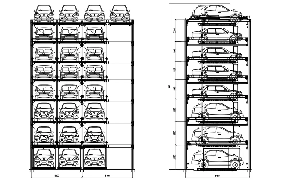Horizontal Parking Lift