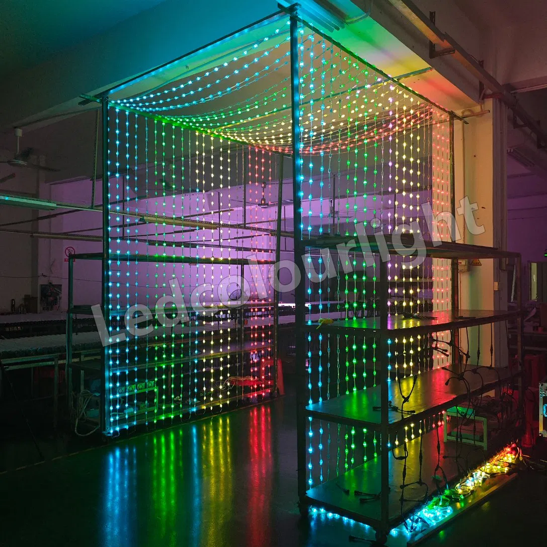 Nightclub Entrance LED Tunnel Decoration 360 Degree LED Pixel Ball Strip Lighting