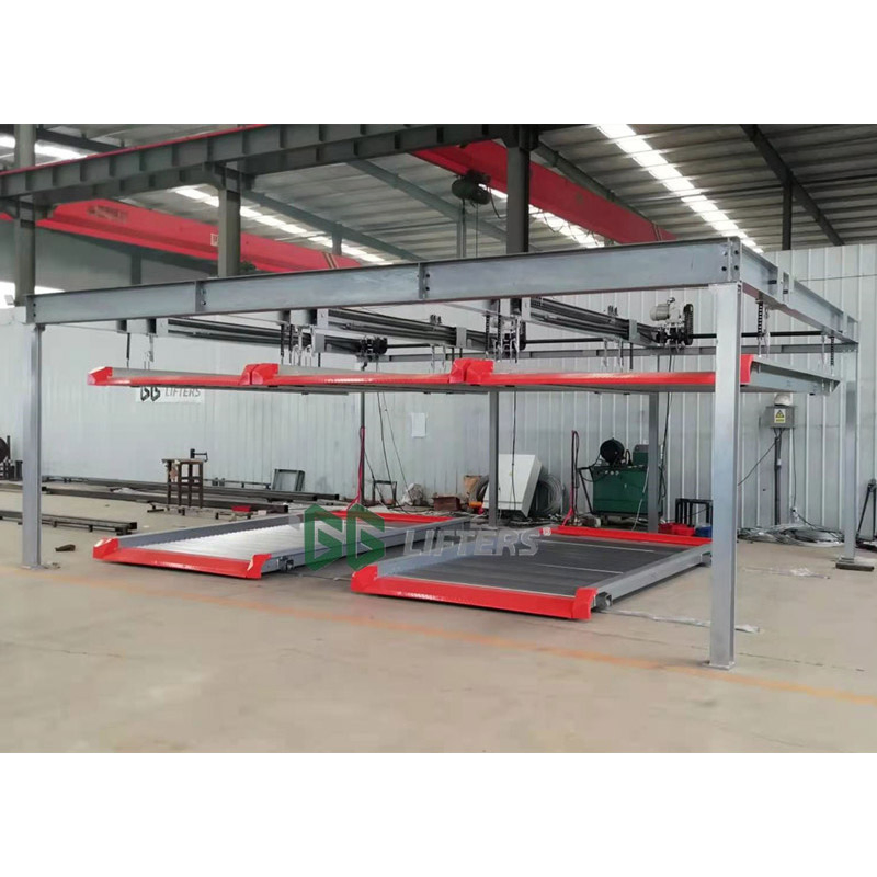 Puzzle parking system atuomatic vehicle storage lift vertical car lift multi-level customized garage equipment mechanical motor driven PLC smart car parking