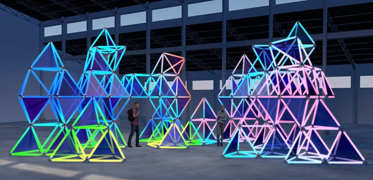 LED Pixel Tunnel RGB 360 Tube