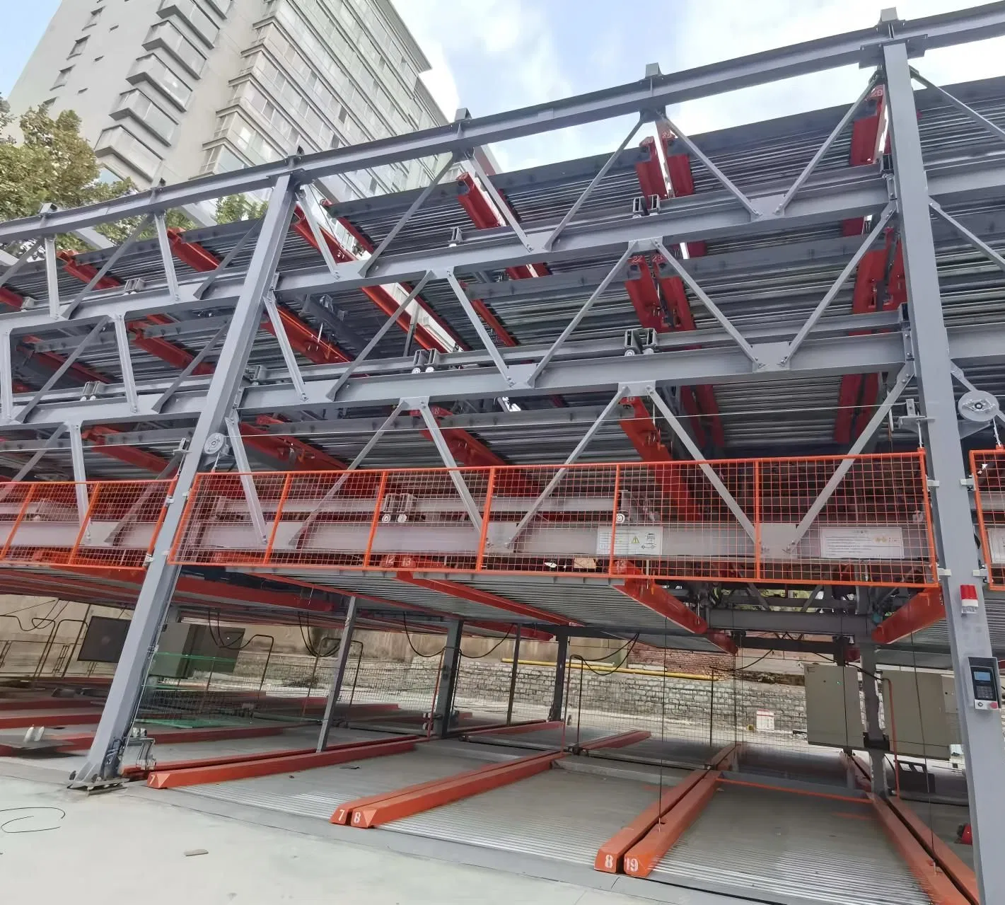 3-6-Level Lifting-Horizontal Mechanical Parking System Multi-Floor Car Puzzle Parking Equipment