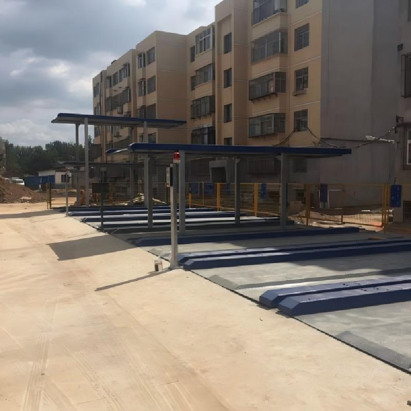 The Four-Post Simple Lifting and Parking Equipment Is Used for Parking Storage and Space Management