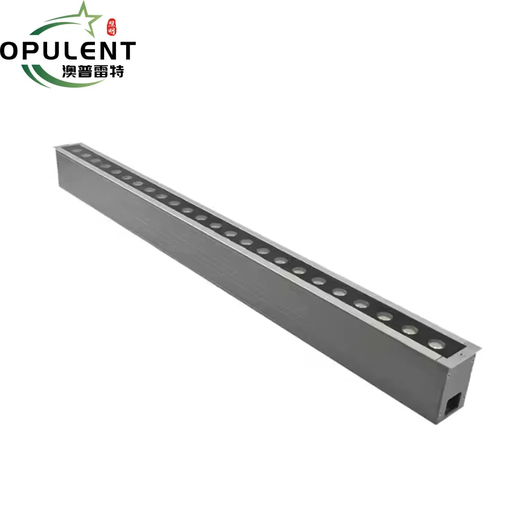 Opulent Outdoor Architectural Building Facade Lighting IP68 Linear Light Inground Wall Washer Light Recessed