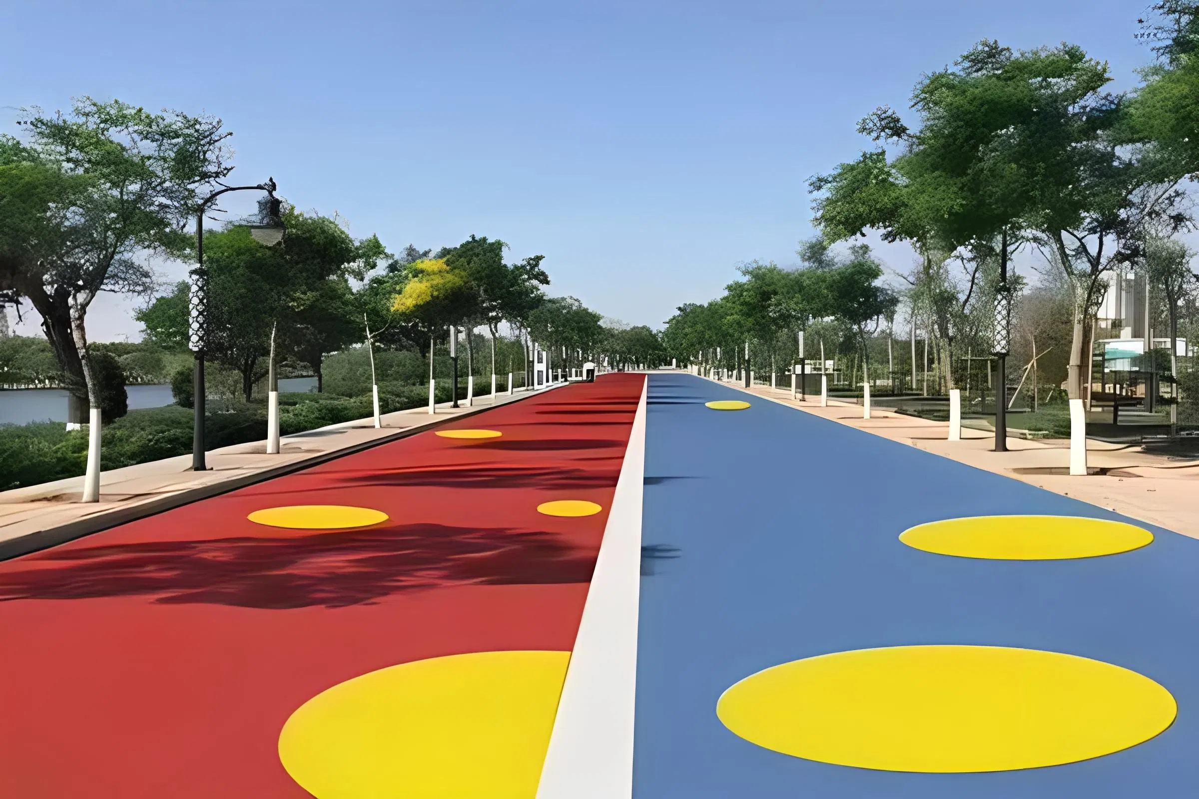 Flooring Paint for Pedestrian Passage and Bike Path Ultra Weather Resistant