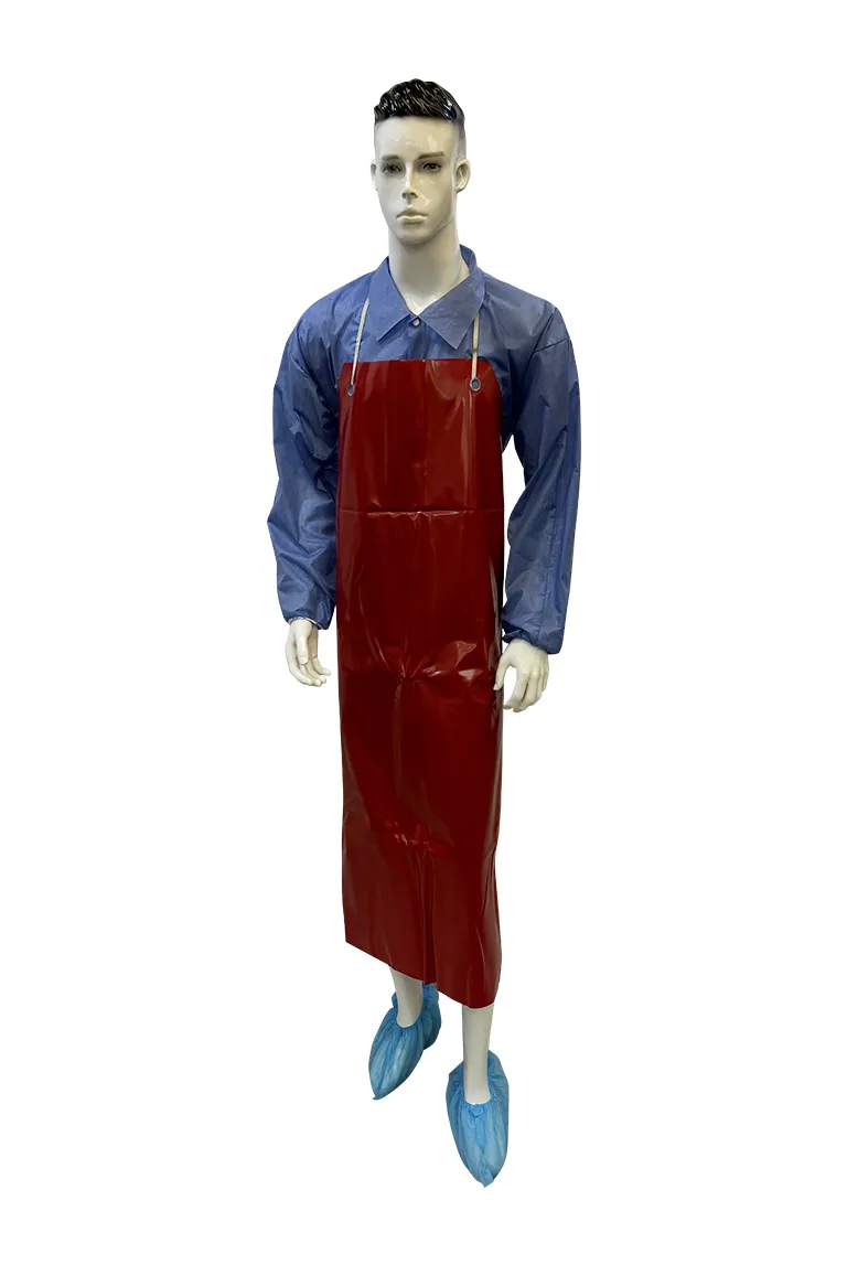 Red Disposable PVC Apron