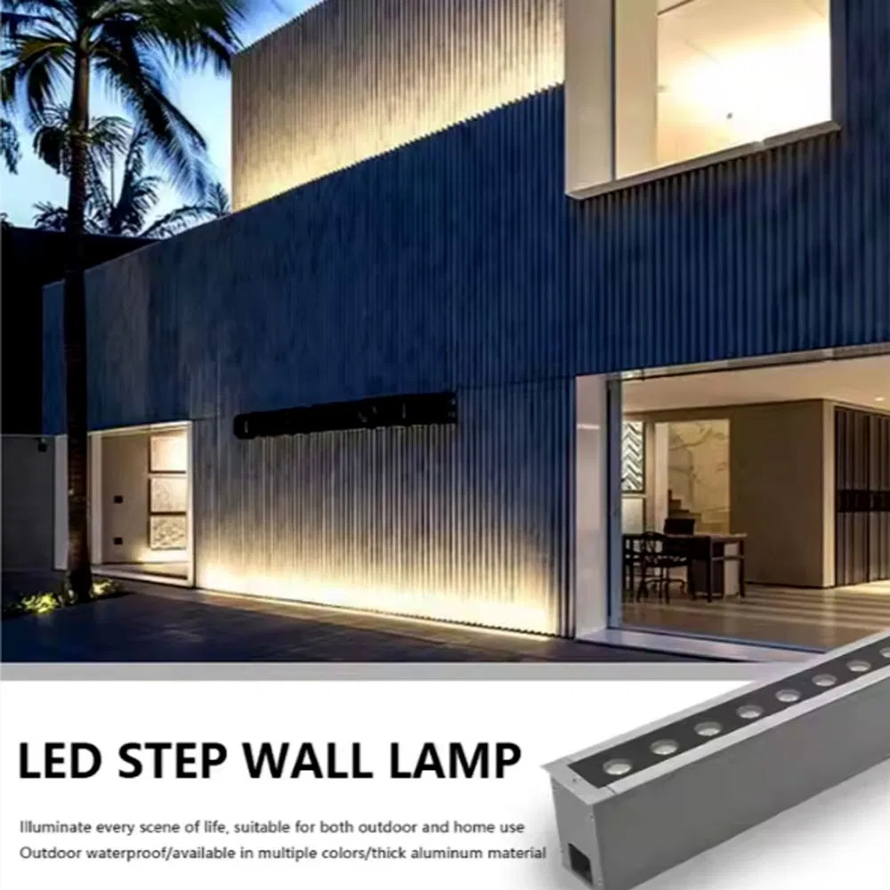 Opulent Outdoor Architectural Building Facade Lighting IP68 Linear Light Inground Wall Washer Light Recessed