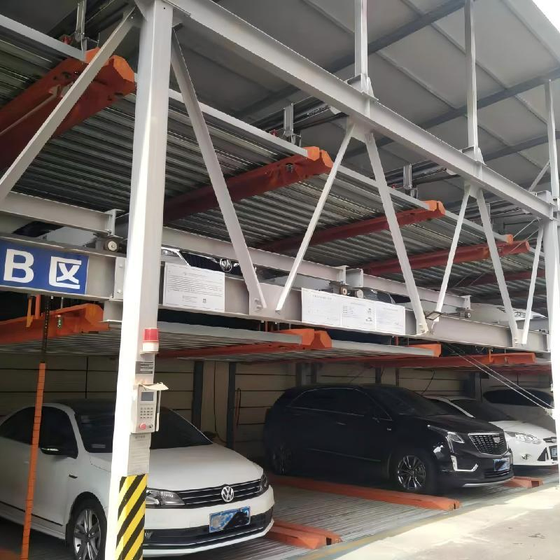 Three-Level Puzzle Parking Lift System for Efficient Vehicle Storage