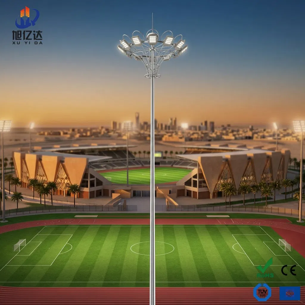 Outdoor Waterproof LED Galvanized Street Solar Flood Garden Industry High Mast /Lighting/Light