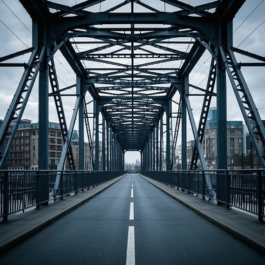 Guoshun Pig Farm Prefabricated Modular Steel Bridge for Railway Over Water