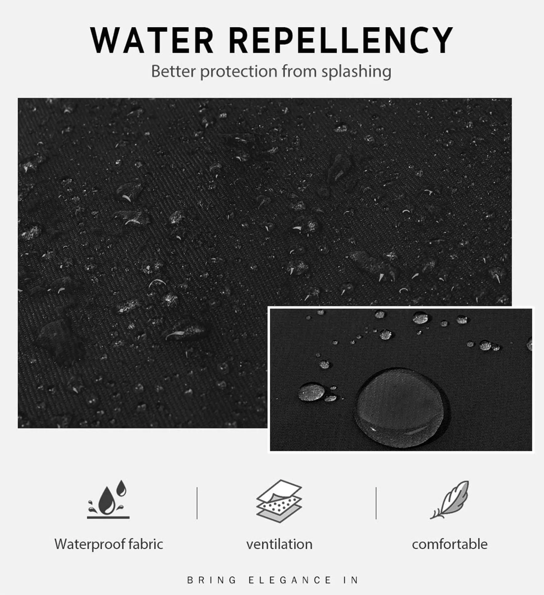 2 Pack Adjustable Bib Apron Waterdrop Resistant with 2 Pockets Cooking Kitchen Aprons