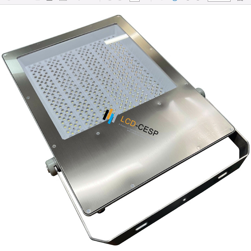 Commercial LED Floodlight 50W-1200W Asymmetric Lamp 100-240VAC 4000K IP67 Waterproof Yoke Mount Design for Outdoor Billboard, Facade, and Architectural Lighting