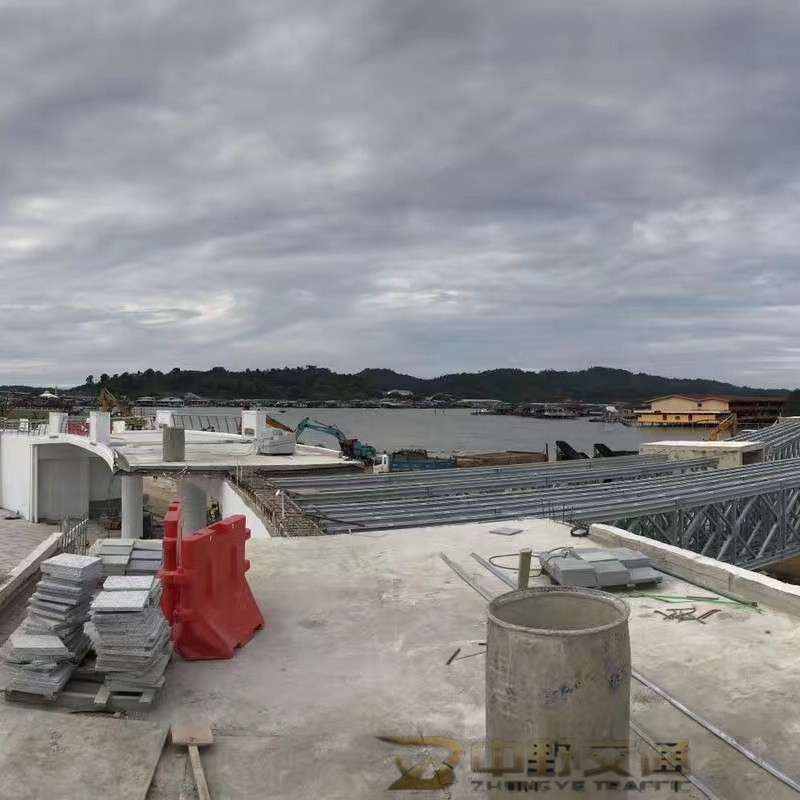 Heavy Duty Crossbeam 321-Type Galvanized Portable Structures Prefab Prefabricated Steel Bailey Bridge with Type 28 I-Beam Excellent Structural Integrity