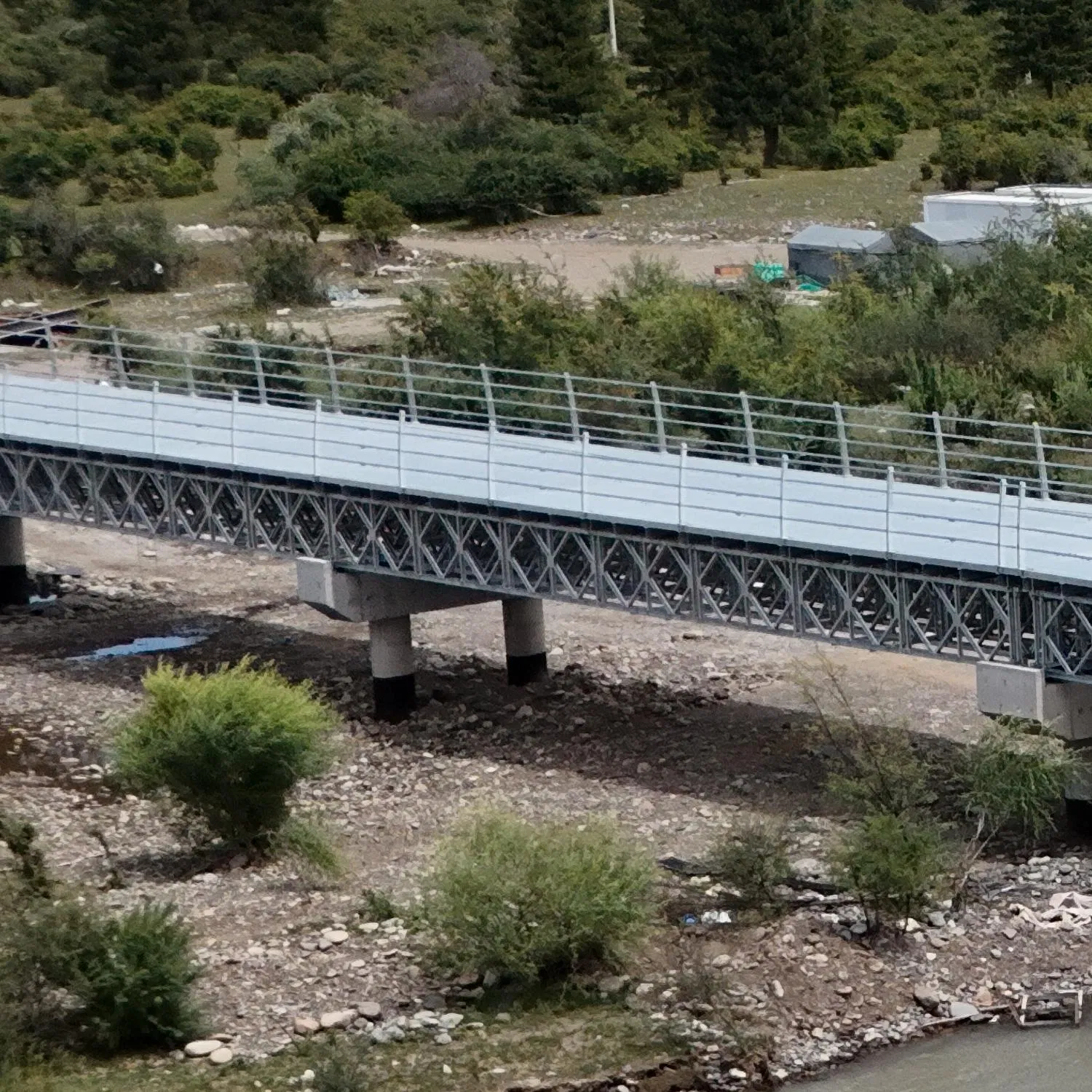 Modern Design Temporary Pedestrian Steel Structure Bailey Bridge for Construction