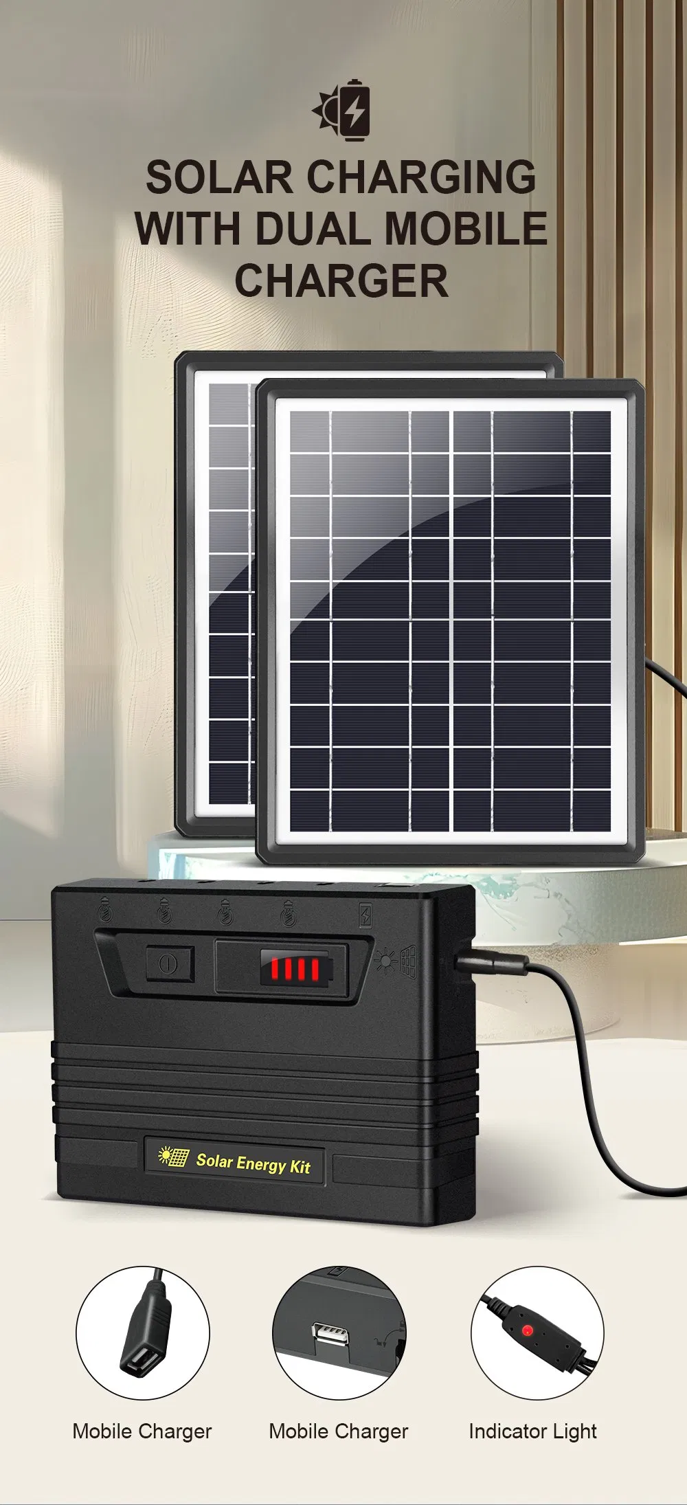 Versatile Sf-904 Smart Solar Lighting System for Home and Business