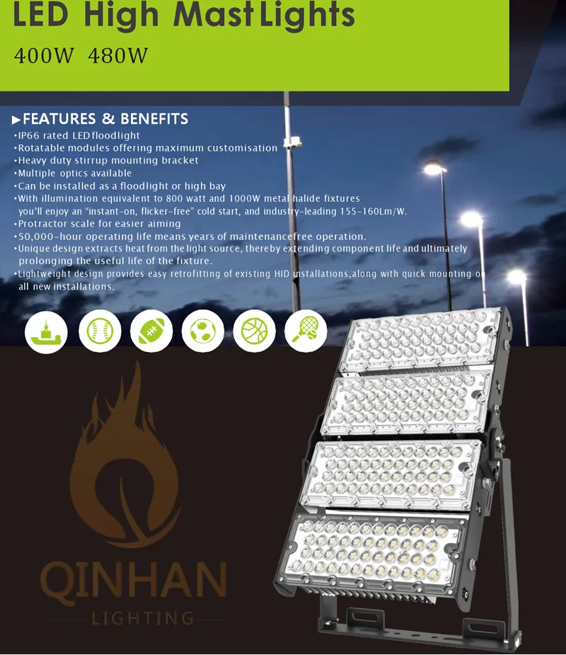 Outdoor LED Stadium Lighting