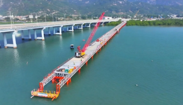 Guoshun Pig Farm Prefabricated Modular Steel Bridge for Railway Over Water