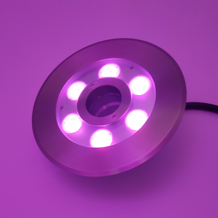IP68 Waterproof Stainless Steel Swimming Pool Lighting Fountain Nozzle LED Underwater Light